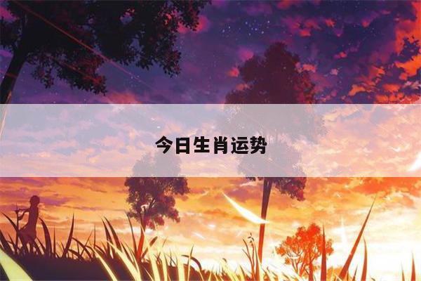 今日生肖运势